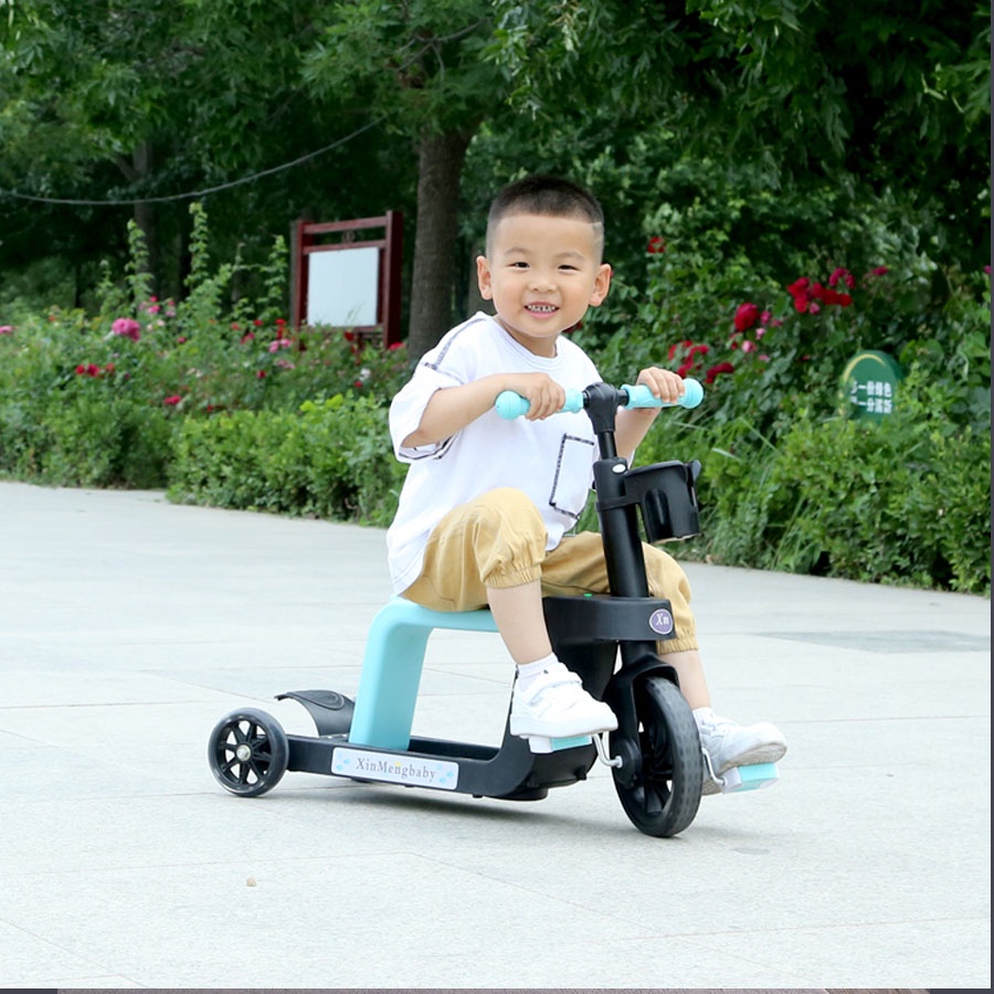 Xe đạp scooter 2 in 1, xe đạp trẻ em, xe đạp 3 bánh cho bé