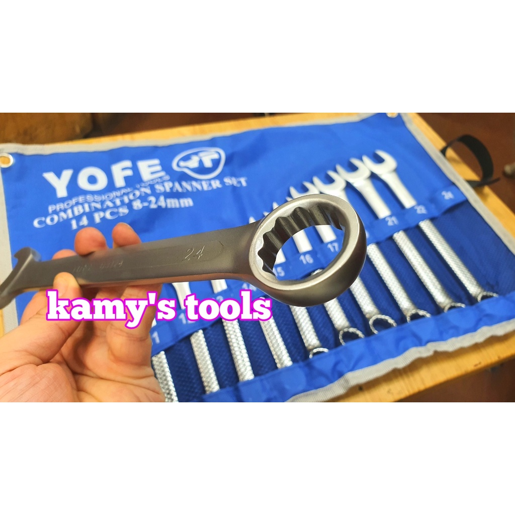 Bộ cờ lê vòng miệng Yofe 14 cây 8mm-24mm
