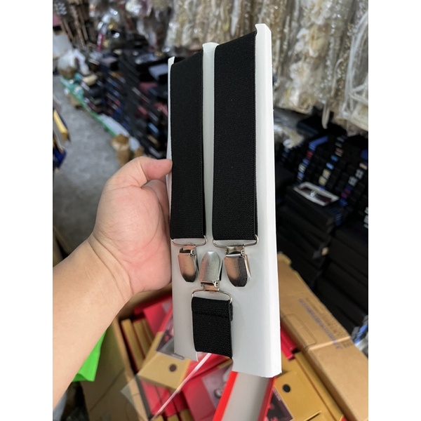 Dây đai quần chữ Y nam loại 3 kẹp bản lớn 3,5 cm Giangpkc