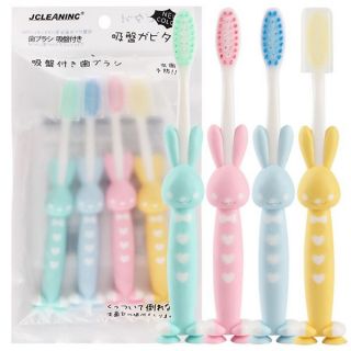 SET 04 BÀN CHẢI ĐÁNH RĂNG XUẤT NHẬT HÌNH THÚ CHO BÉ