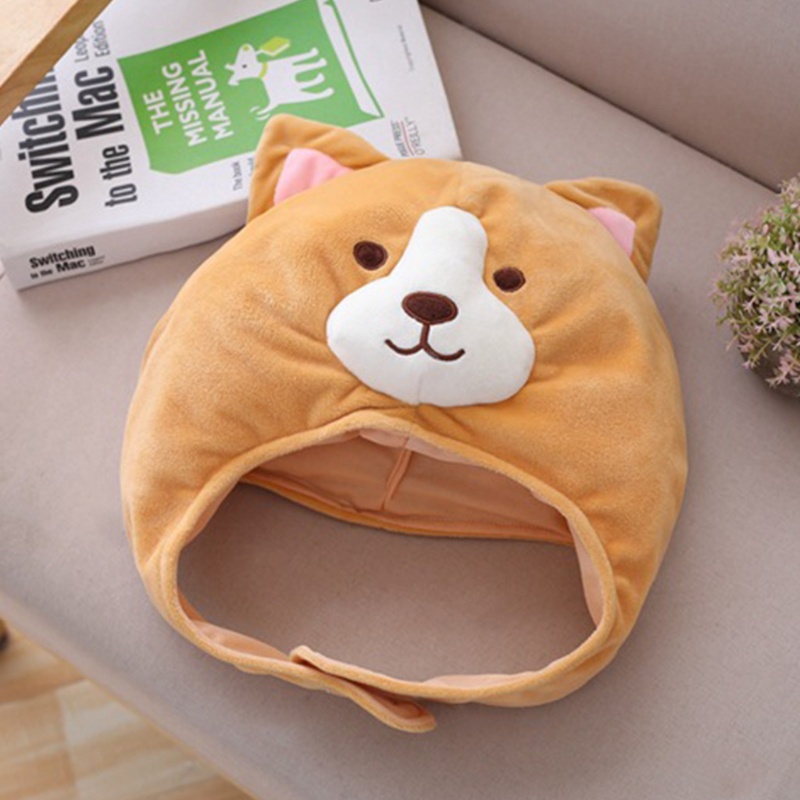Mũ Nhồi Bông Hình Chú Chó Corgi Dễ Thương Dùng Làm Đạo Cụ Chụp Ảnh
