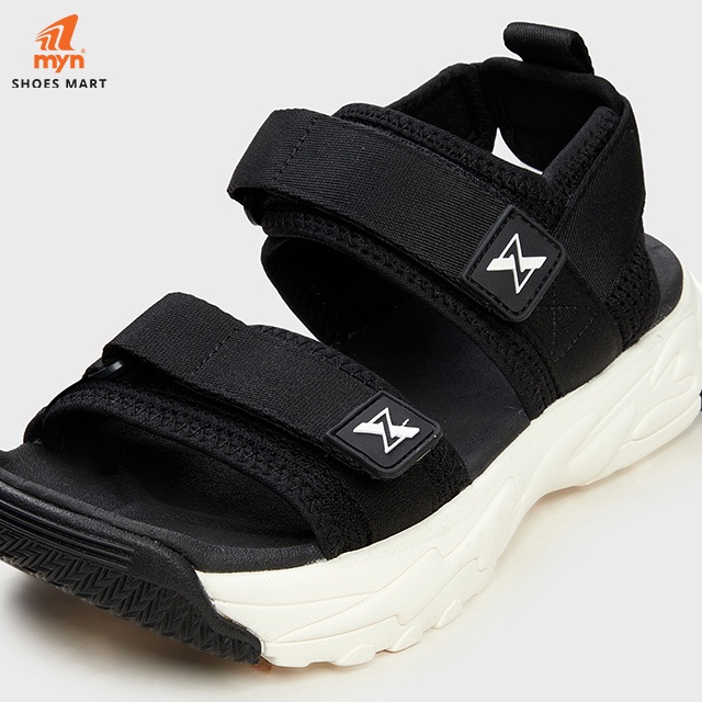 Sandal Nữ ZX The Hustel 2818 All Black 2 quai bản to đế EVA 4.5 cm chống trơn, chống xẹp lún