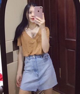 Áo phông cổ tim