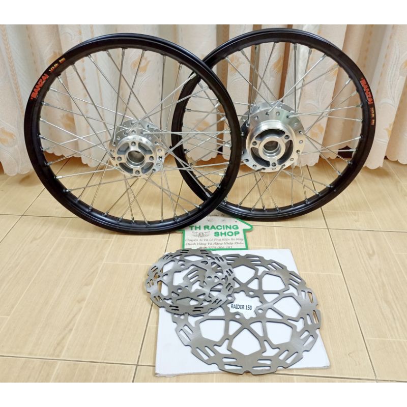 BÁNH CĂM RAIDER SATRIA NIỀNG BANZAI THÁI KÈM 2 ĐĨA GẮN VỪA NHƯ ZIN KHÔNG CHẾ ĐÃ RÚT CĂM