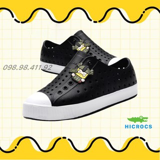 giày native 💖FREESHIP💖giày native màu đen đế trắng HICROSS4R5HD