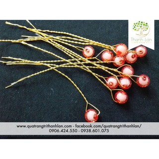 Hạt 10 li xoắn kẽm màu cam 100g - Nguyên liệu cành vàng lá ngọc