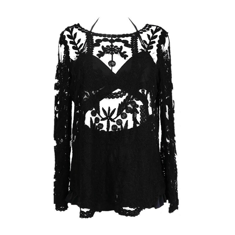 Áo ren lưới đi biển _ Hàng Quảng Châu đẹp