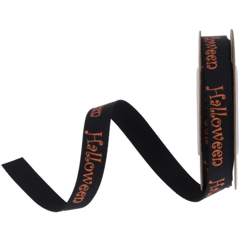9 Cuộn Ruy Băng 10 15 25mm Tự Trang Trí Tiệc Halloween