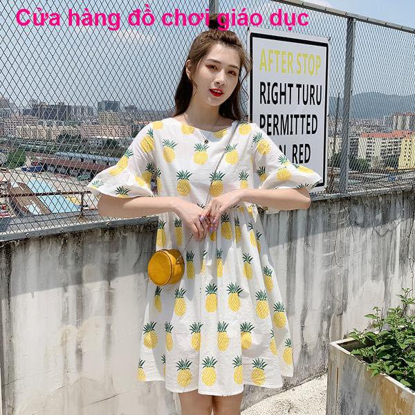 XINH XINH Phiên bản Hàn Quốc của quần áo bà bầu mùa xuân và hè váy ngắn cho bầu. rời thời trang < RẺ QUÁ