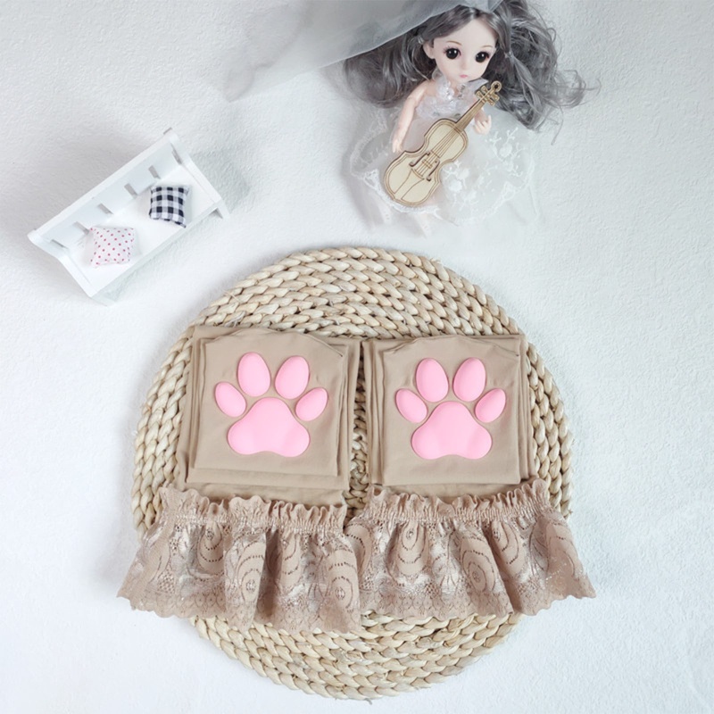 XIXI Tất Ren Dài Qua Gối Hình Chân Mèo Phong Cách Lolita Gợi Cảm Cho Nữ