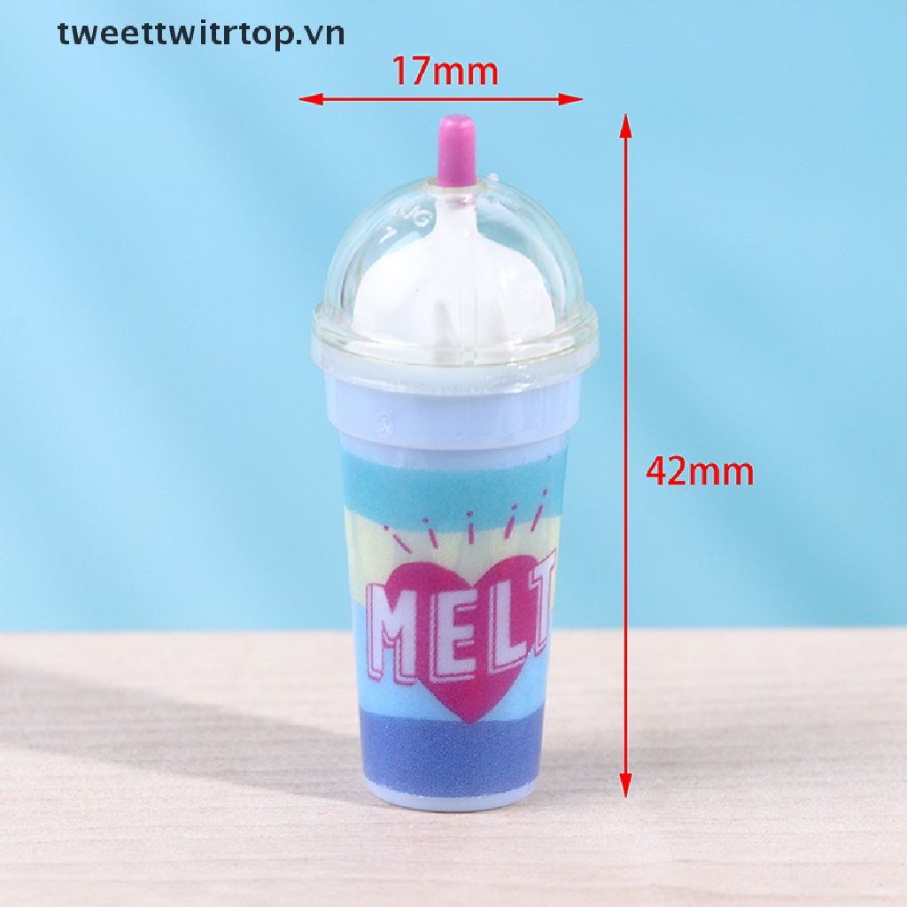 1 / 4 Ly Nước Ép Trái Cây Mini Tỉ Lệ 1 / 12 Trang Trí Nhà Búp Bê