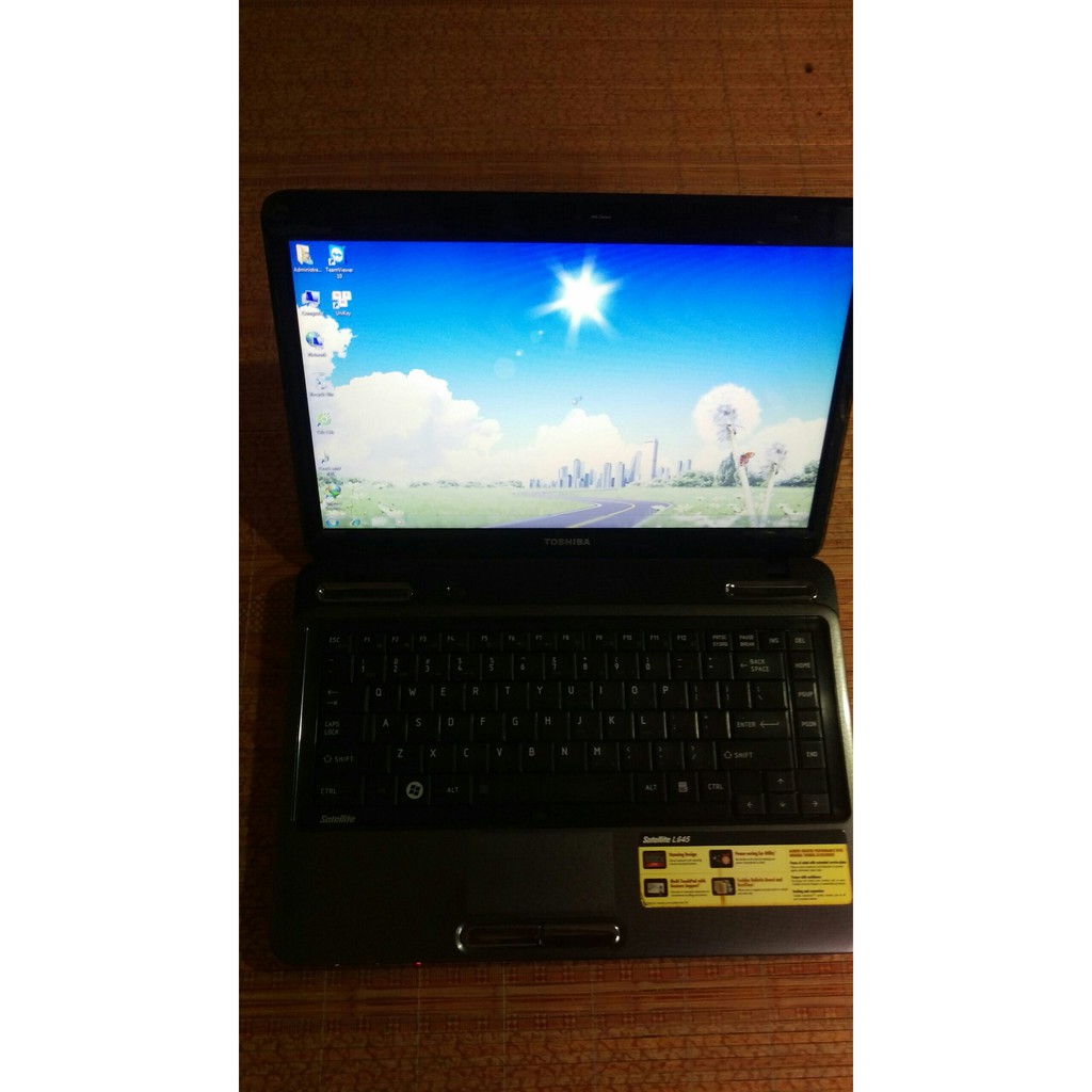 Laptop Toshiba L645 / Intel Core I3 2.4Ghz / Ram 4G / HDD 500G / Tặng kèm chuột không dây và lót chuột | BigBuy360 - bigbuy360.vn