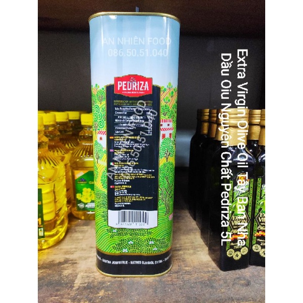 Dầu Ô liu Nguyên Chất Oliu Pedriza Extra Virgin Olive Oil 5Lít
