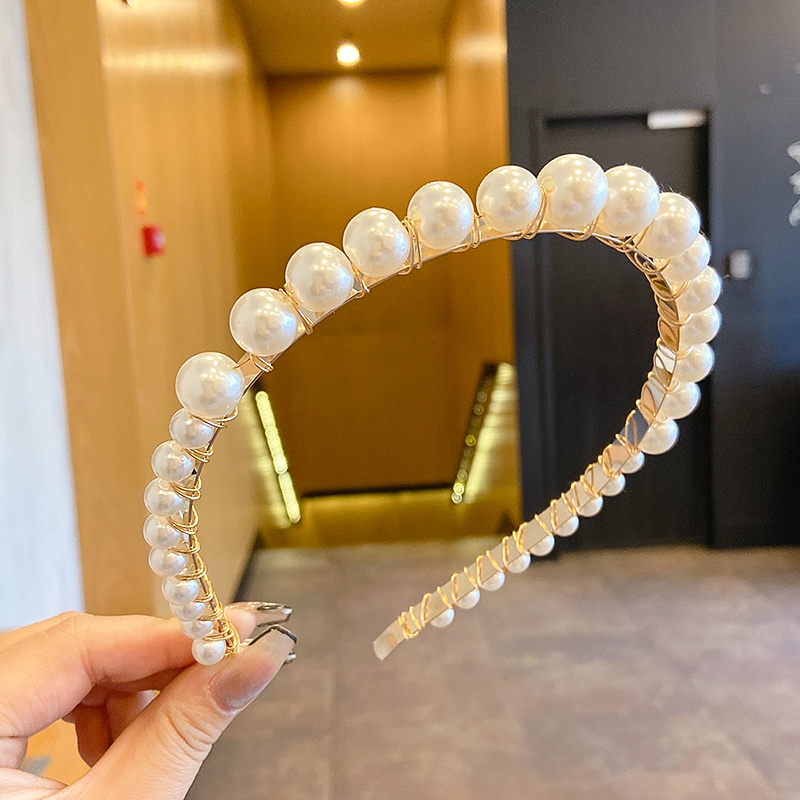 Băng Đô Cài Tóc Đính Ngọc Trai Đơn Giản Kiểu Nhật Bản Và Hàn Quốc 2021