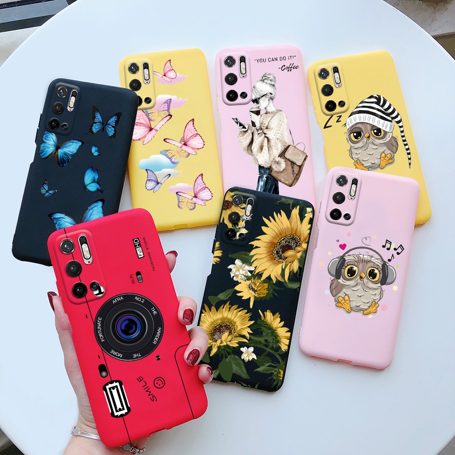 Ốp điện thoại mềm họa tiết hoa cúc cho Xiaomi Redmi Note 10 5G Poco M3 Pro 5G Redmi Note10 5G
