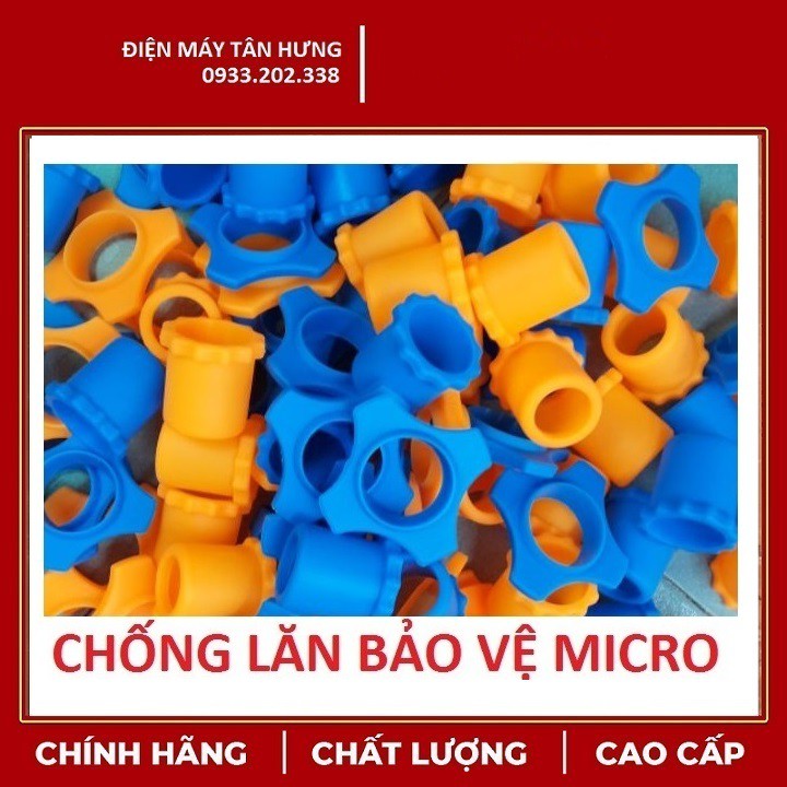 Bộ 10 cặp silicon cực dẻo chống lăn Micro - 20 cái dùng cho 10 micro