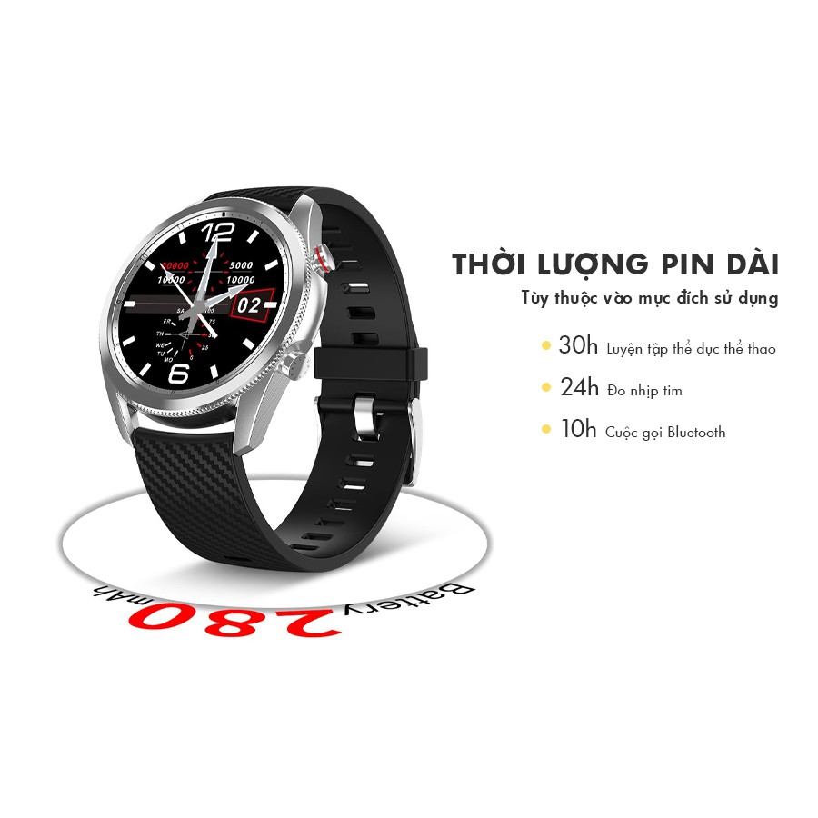 Đồng Hồ Thông Minh DT91 - Tràn Viền, Hỗ Trợ Nghe Gọi Zalo, Chống nước IP67, Núm Xoay, Đo Nhịp Tim, DT91 Smart Watch