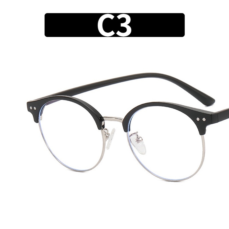 Mắt Kính TR90 Gọng Tròn Chống Ánh Sáng Xanh Có Thể Thay Thế Được