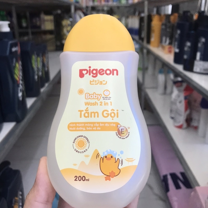 Tắm Gội PIGEON 2 in 1 Chiết Xuất Joioba 200ml