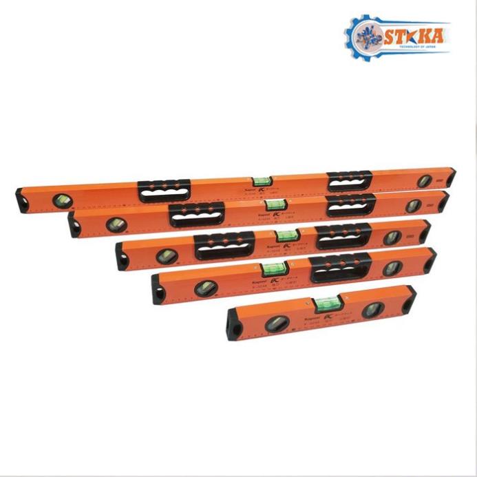 Thước Thủy Nivo Cam. Có Nam Châm Kapusi Nhật Bản Đủ Kích Thước 30cm, 40cm,  50cm, 60cm, 80cm, 1m
