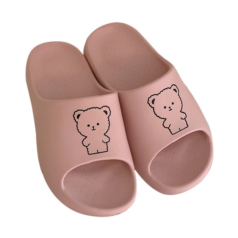 [SẢ KHO ]Dép bánh mì độn đế HÌNH GẤU SIÊU CUTE siêu nhẹ chống trượt (SỈ GIÁ TỐT) MSP135