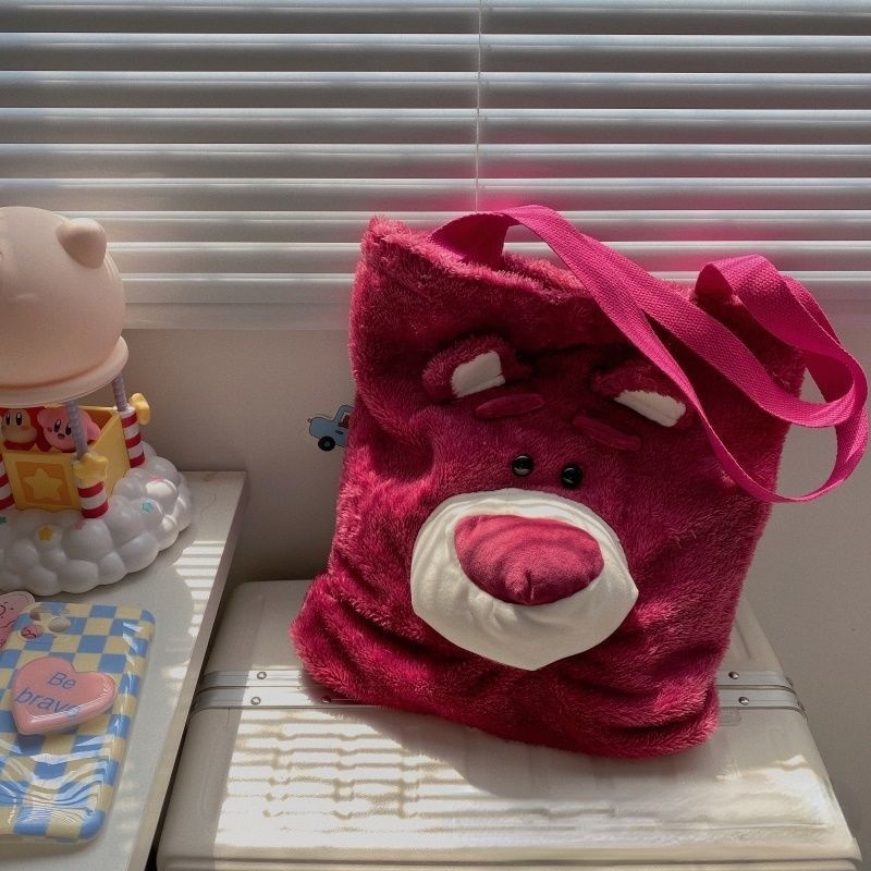 Disney Lotso toy story một vai cô gái túi xách túi zipper túi môi trường túi xách