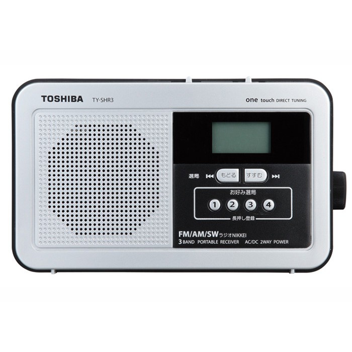 Đài Radio Toshiba TY-SHR3 Hàng phân phối cho thị trường nội địa Nhật (điện 100V) tặng kèm đổi nguồn