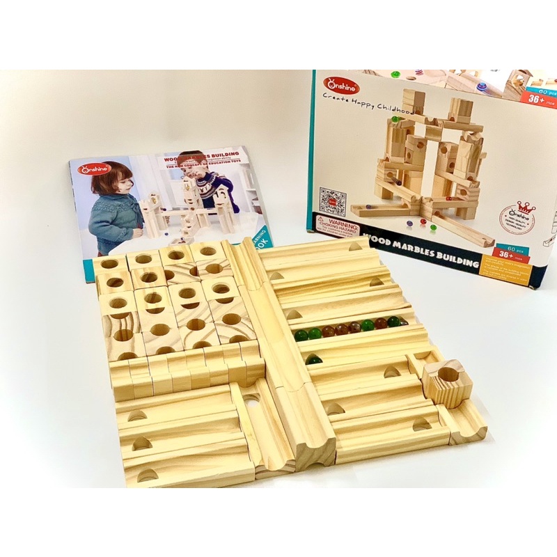 Nhà Bi Gỗ Thông Minh Xếp Hình 60 miếng