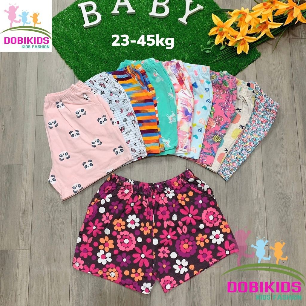 💖 XUẤT XỊN 💖Quần Đùi Cho Bé Gái Size Đại 23-45kg thun co giãn 4 chiều vải chuẩn hàng xuất xịn