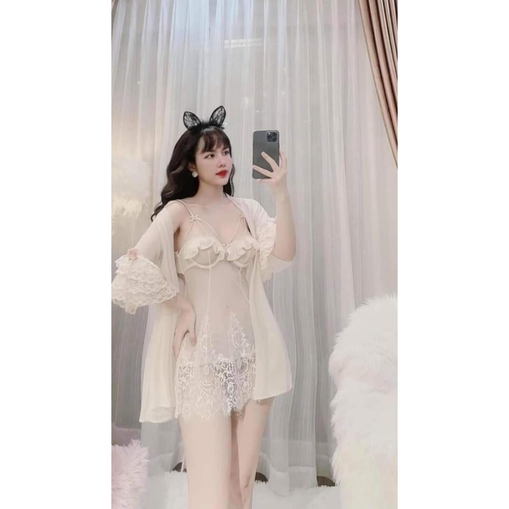 (M.60) Váy ngủ sexy cao cấp Đầm mặc nhà gợi cảm quyến rũ