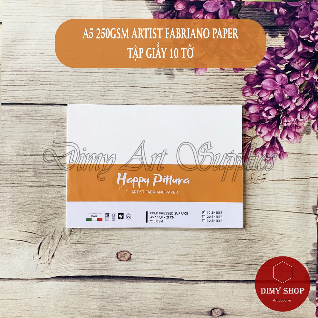 Giấy vẽ đa chất liệu HAPPY Pittura 250gsm