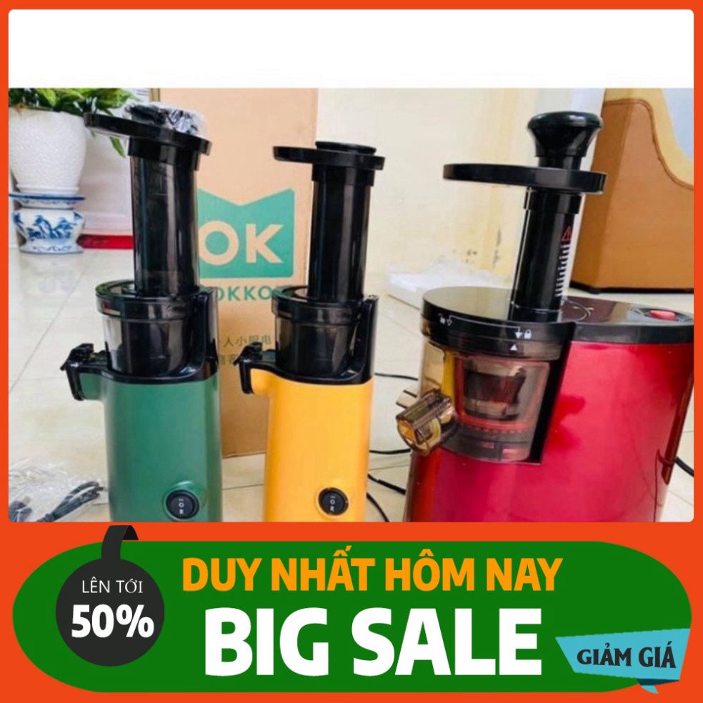 [Bảo Hành 1 Năm] Máy ép chậm mini MOKKOM, Máy ép hoa quả chậm mini cầm tay chính hãng mevabe.shop