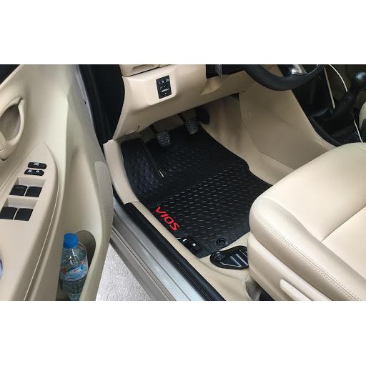 Bộ thảm sàn vân tổ ong xe Vios 2014-2019