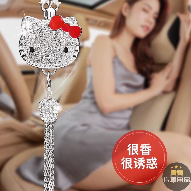 Dây Treo Trang Trí Gương Chiếu Hậu Xe Hơi Đính Kim Cương Giả Đẹp Mắt Cho Toyota Honda Volkswagen BMW Lexus Ford Audi Pors