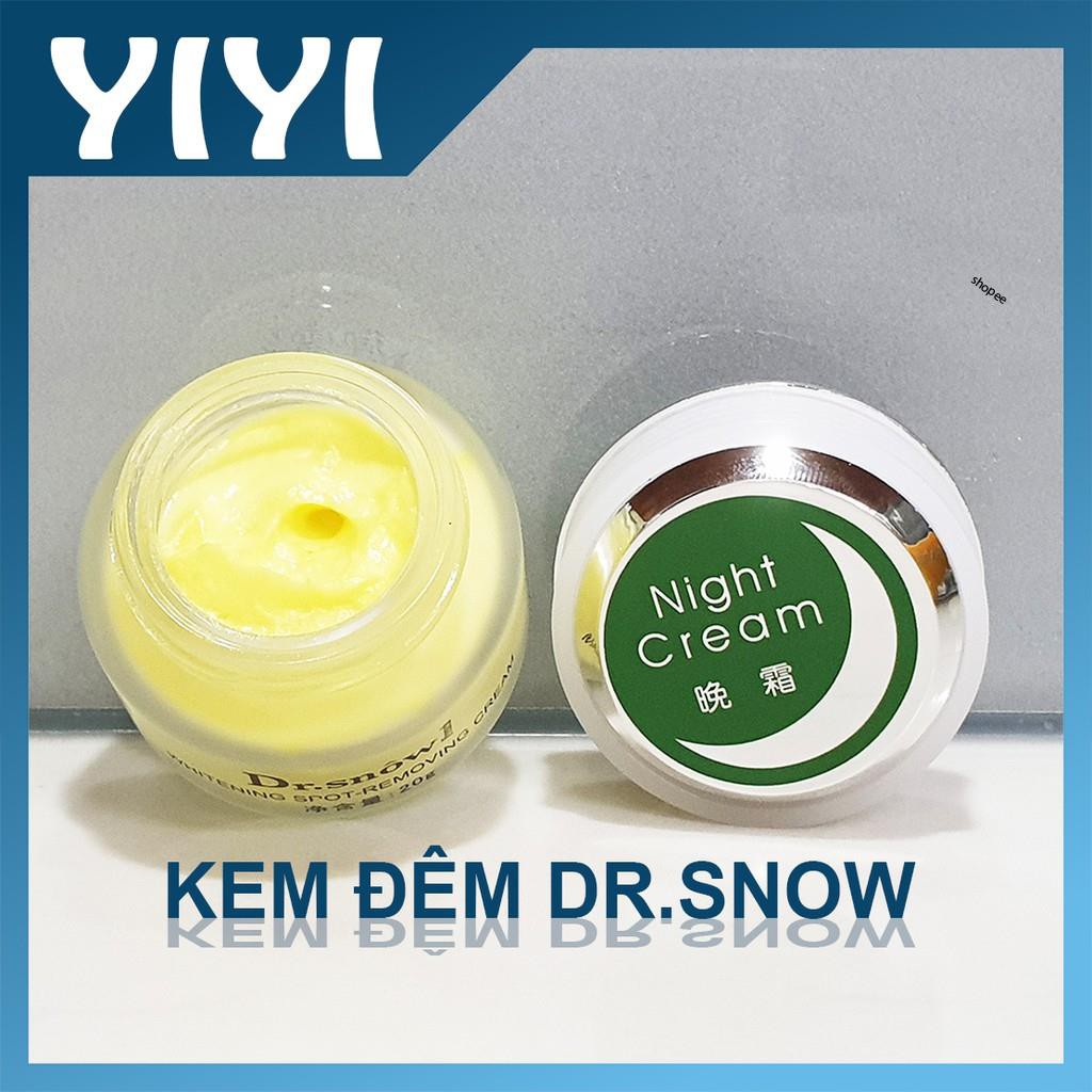 Kem vỗ bong Dr Snow ban đêm, mỹ phẩm làm trắng da và làm mờ nám tàn nhang.