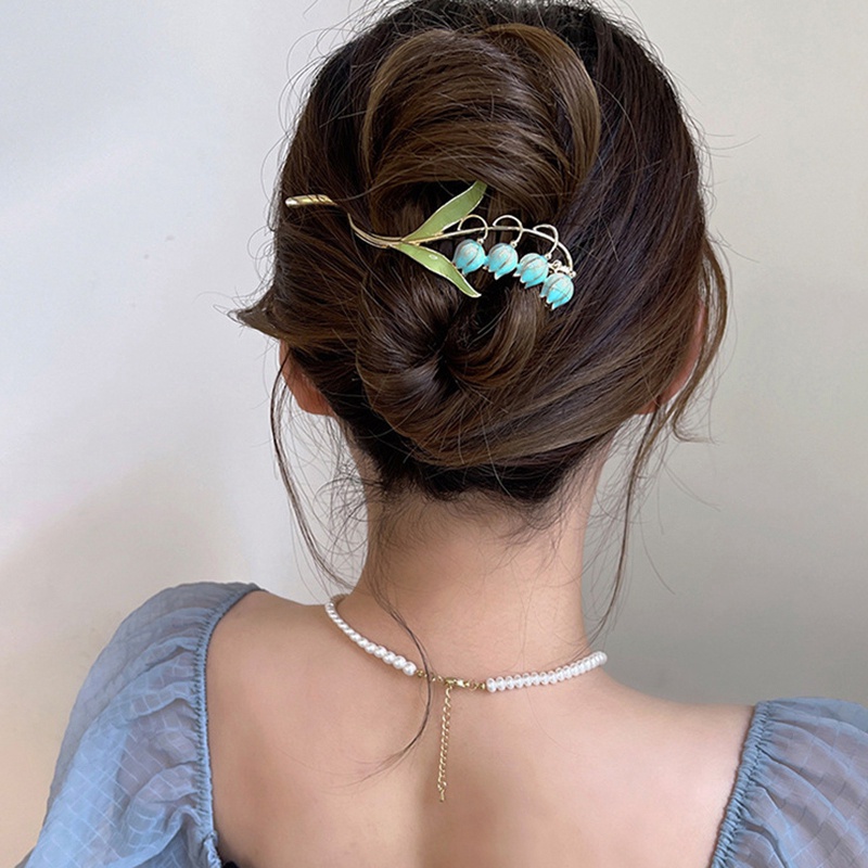 Kẹp Tóc Hoa Tulip Thời Trang Cho Nữ