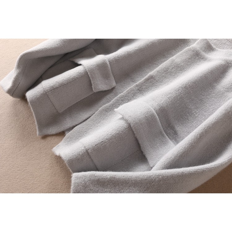 Áo khoác cardigan len cổ tròn 2 túi nắp xuất Pháp (có sẵn) | BigBuy360 - bigbuy360.vn