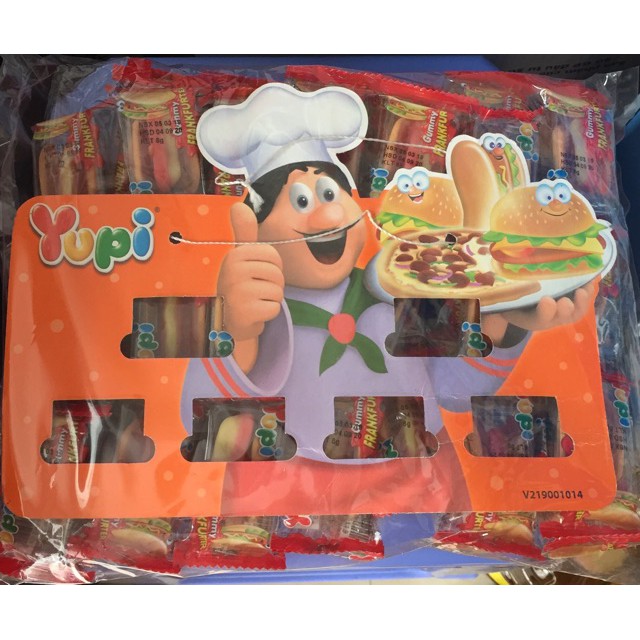 6 dây kẹo dẻo burger yupi