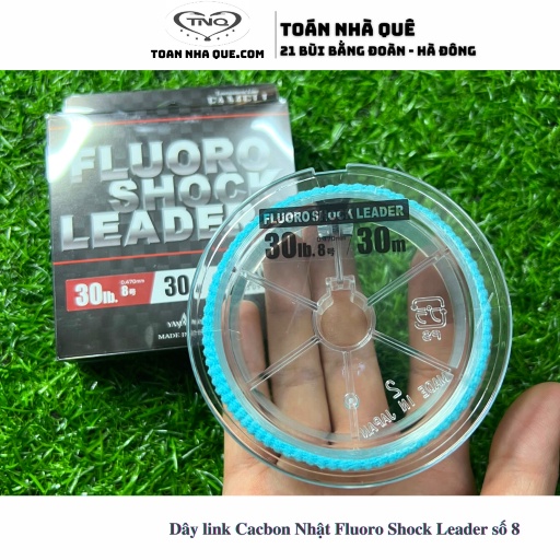 Dây link Cacbon Nhật Fluoro Shock Leader số 6,7,8 - [ TNQ LURES - Toán Nhà Quê ]