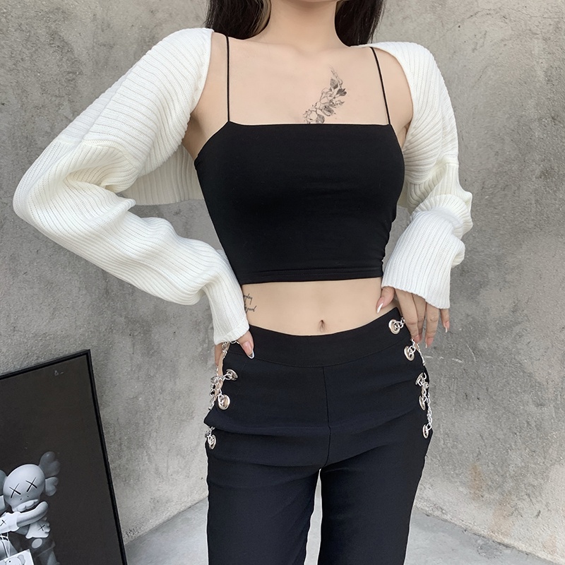 Áo Len Lửng Tay Dài Thời Trang Cho Nữ