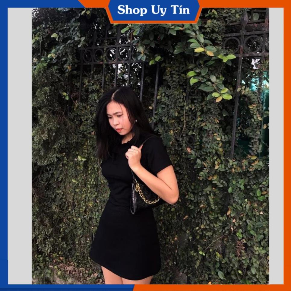 Váy Thun Suông  Đầm Polo Nữ Ôm Body Vải Cotton Sang Chảnh Hàn Quốc, Đi Chơi Biển Thiết Kế 3 Màu Xám Đen Hồng VD035 | BigBuy360 - bigbuy360.vn