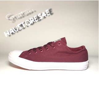 Giày CV Chuck 2 Đỏ Mận Thấp Cổ full Box,tag tặng dây CV Sịn |Ảnh thật,vidieo thật - Freeship|