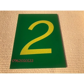 Số nhám , số nhám montessori, Sandpaper Numbers with Box