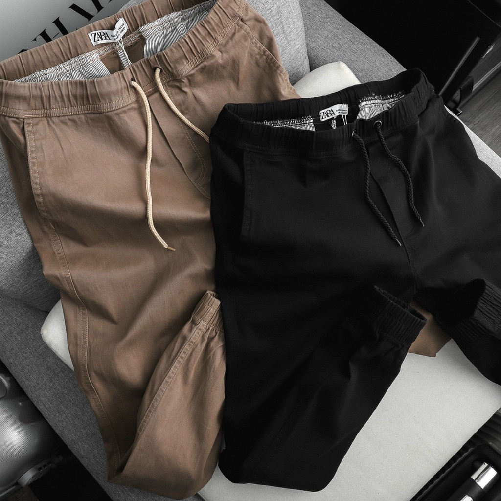 [QUẦN JOGGER CO DÃN CAO CẤP CHẤT VẢI KAKI FROM ÔM DÁNG CHUẨN MEN JG02 - Hàng nhập khẩu