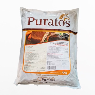 Bột trộn sẵn bánh mì hạt lúa mạch đen - Bột trộn sẵn bánh mỳ đen Puratos 1kg