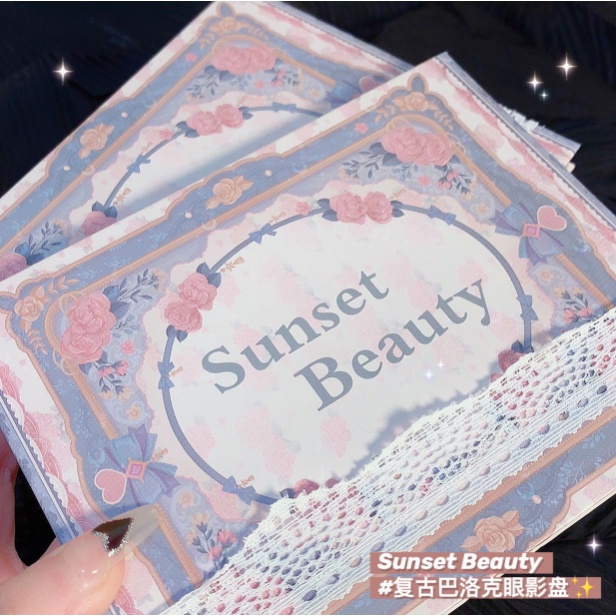 Bảng Phấn Mắt 15 Màu Sunset beauty Tông Lì Lấp Lánh Chống Thấm Nước Cao Cấp