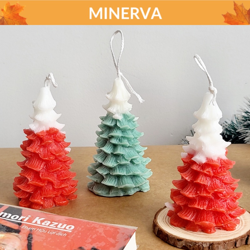 Nến thơm hình cây thông trang trí giáng sinh , phụ kiện chụp ảnh , trang trí nhà cửa , quà tặng sinh nhật handmade