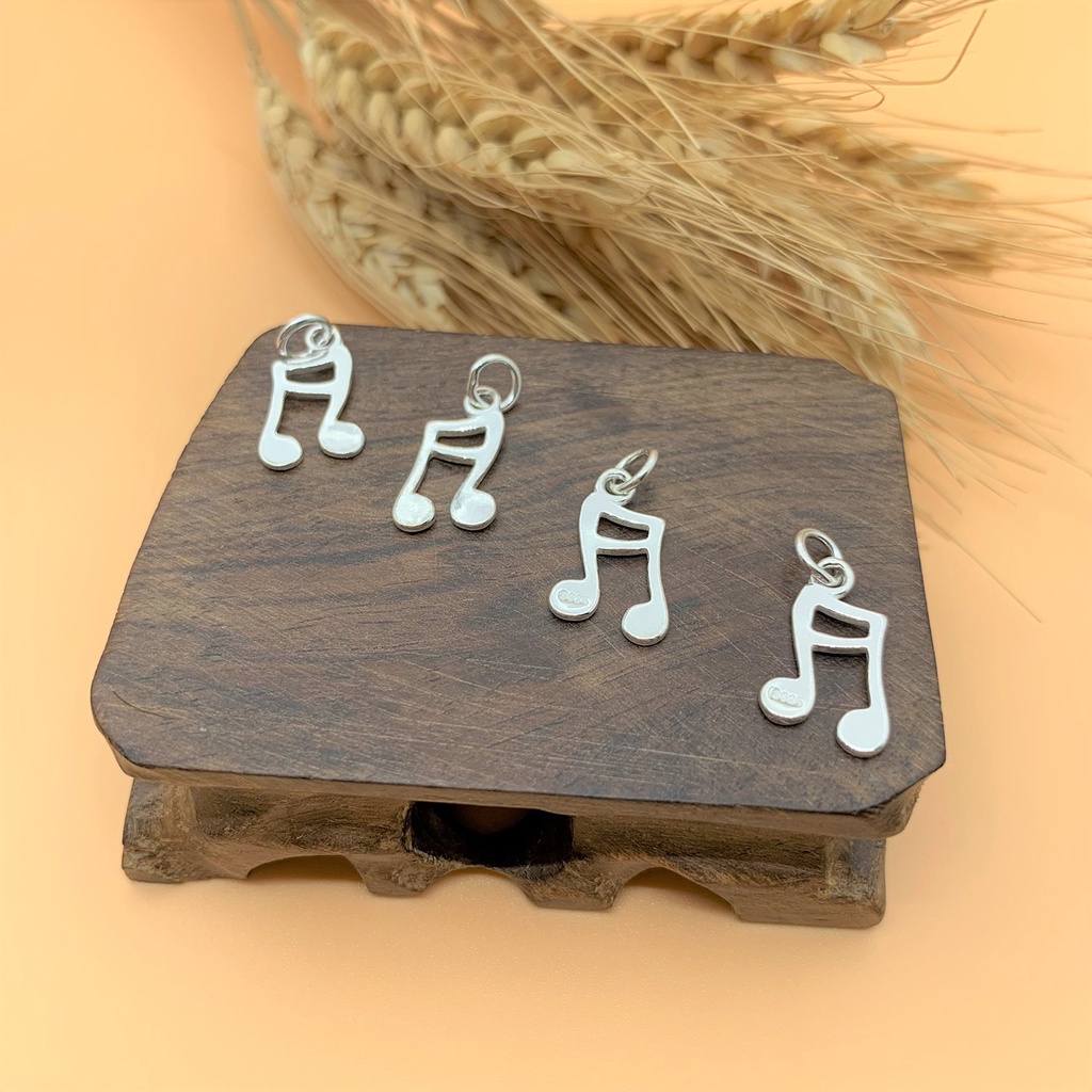 Charm nốt nhạc kép kiểu mới - Charm Bạc 925 - Mã CB616
