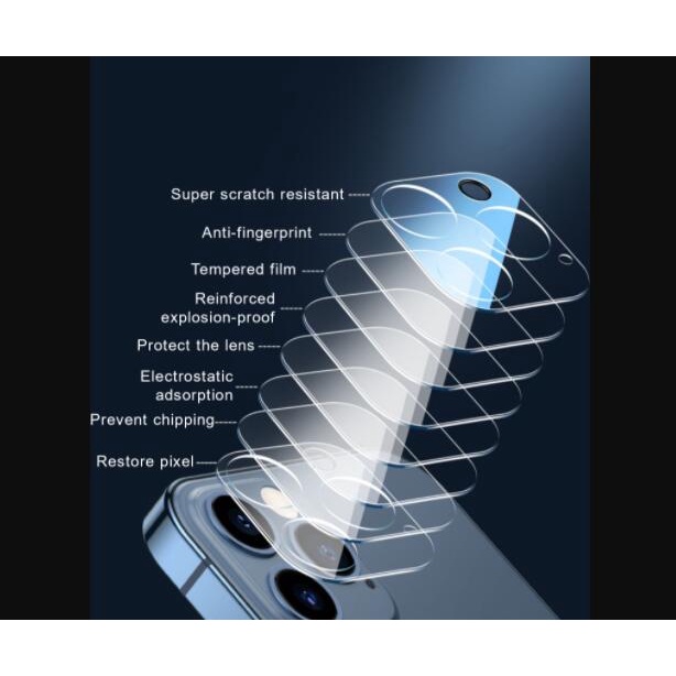 Miếng dán cường lực bảo vệ camera thích hợp cho iPhone 6 6s 7 8 Plus X XS Max XR SE 2020 2022 SE3 iPhone 11 12 13 ProMax