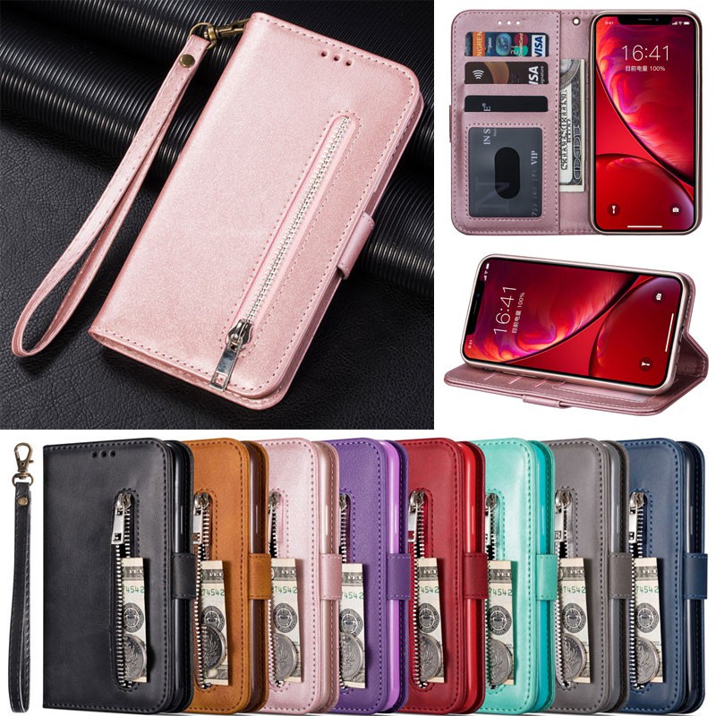 Bao Da Nắp Gập Có Ngăn Đựng Thẻ Cho Samsung Galaxy S9 Plus S8 Plus S7 Edge S9 + S8 + S7